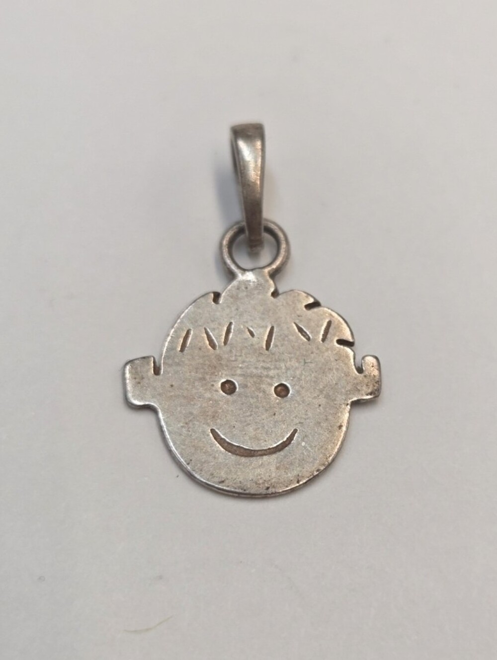 Sterling Silver "It's A Boy!" Smiley Face Charm Pendant
